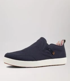 Nano Navy Canvas Sneakers 8 Nano Navy Canvas Sneakers -Lynx Shoes Shop CF11694DBYE0 3