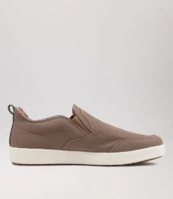 Nano Taupe Canvas Sneakers -Lynx Shoes Shop CF11694NGVE0 5