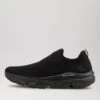Vessa Black Mesh Sneakers