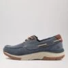 Zefta Navy Canvas Sneakers