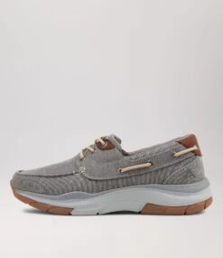 Zefta Light Grey Canvas Sneakers