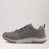 Zander Grey Microsuede Sneakers