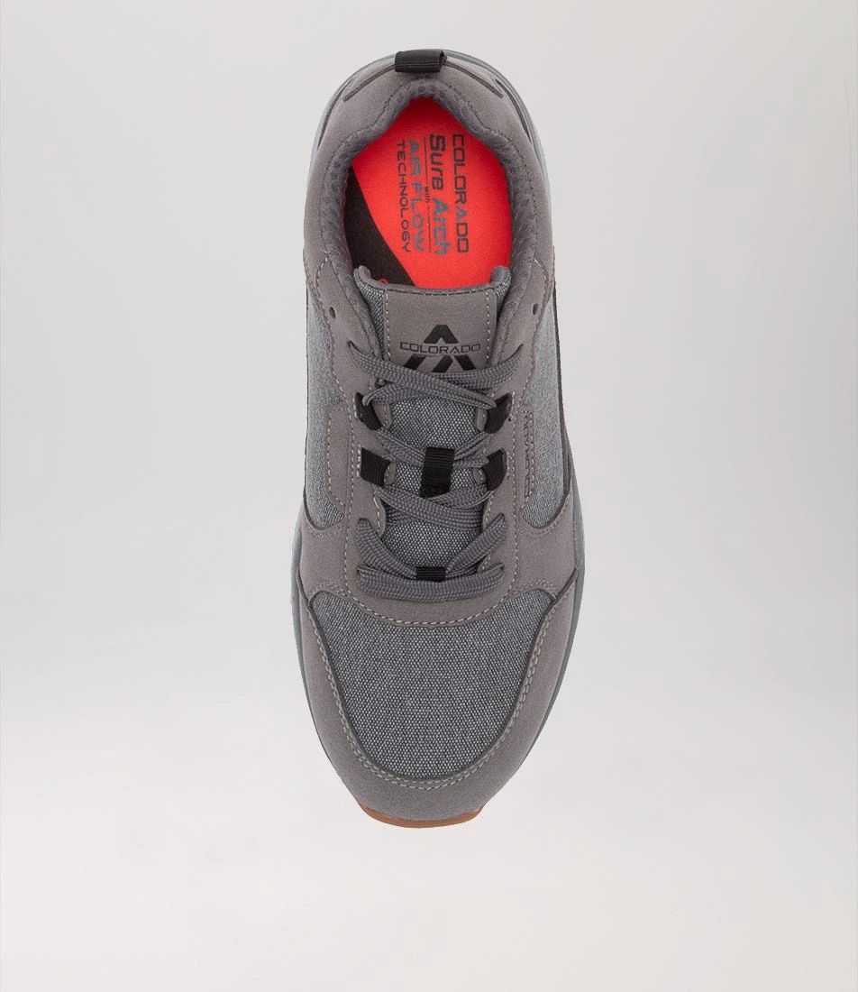 Zander Grey Microsuede Sneakers 7 Zander Grey Microsuede Sneakers - Image 5