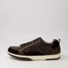 Vic Black Pull Up Leather Sneakers