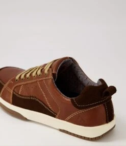 Vic Cognac Pull Up Leather Sneakers -Lynx Shoes Shop CF11706T075Y 6