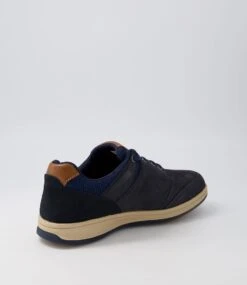 Cajun Navy Nubuck Lace Up Flats 9 Cajun Navy Nubuck Lace Up Flats -Lynx Shoes Shop CF11707DBYAG 4