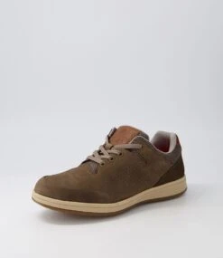 Cajun Taupe Nubuck Lace Up Flats 8 Cajun Taupe Nubuck Lace Up Flats -Lynx Shoes Shop CF11707NGVAG 3