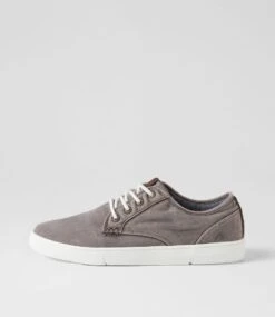 Albatross Mw Light Grey Washed Canvas Sneakers