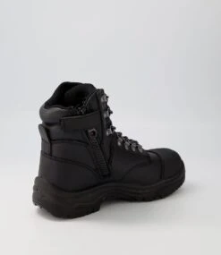 Scaffold Black Crazyhorse Leather Lace Up Boots -Lynx Shoes Shop CF11711BLAQB 4