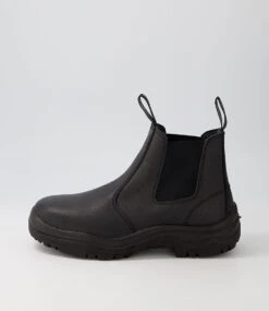 Sovereign Black Tumble Leather Ankle Boots