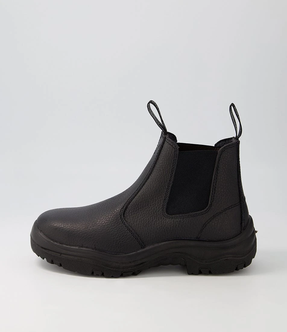 Sovereign Black Tumble Leather Ankle Boots 3 Sovereign Black Tumble Leather Ankle Boots