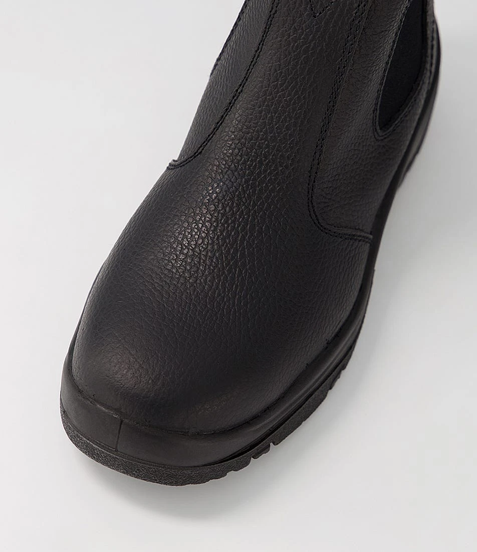 Sovereign Black Tumble Leather Ankle Boots 6 Sovereign Black Tumble Leather Ankle Boots - Image 4