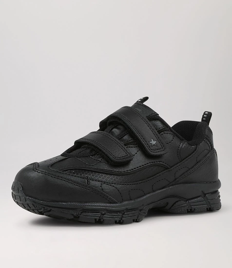 Sage Jnr E Adj Lol Black Leather Sneakers 4 Sage Jnr E Adj Lol Black Leather Sneakers - Image 2