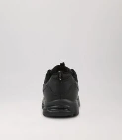 Sage Jnr E Lace Lol Black Leather Sneakers -Lynx Shoes Shop CF11714BLALE 5