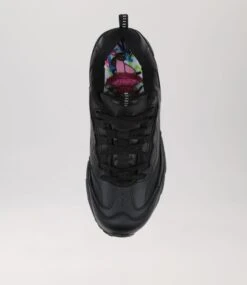 Sage Jnr E Lace Lol Black Leather Sneakers -Lynx Shoes Shop CF11714BLALE 6