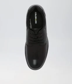 Daze Snr E Lace Black Leather Heels -Lynx Shoes Shop CF11716BLALE 6