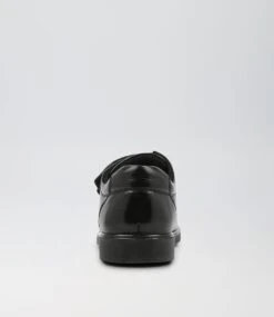 Daze Jnr Adj Spongebob Black Leather Flat Shoes -Lynx Shoes Shop CF11721BLALE 5