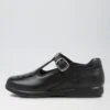 Sera Jnr E Lol Black Leather Flat Shoes -Lynx Shoes Shop CF11725BLALE 2