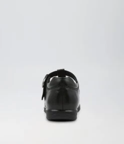 Sera Jnr E Lol Black Leather Flat Shoes -Lynx Shoes Shop CF11725BLALE 5