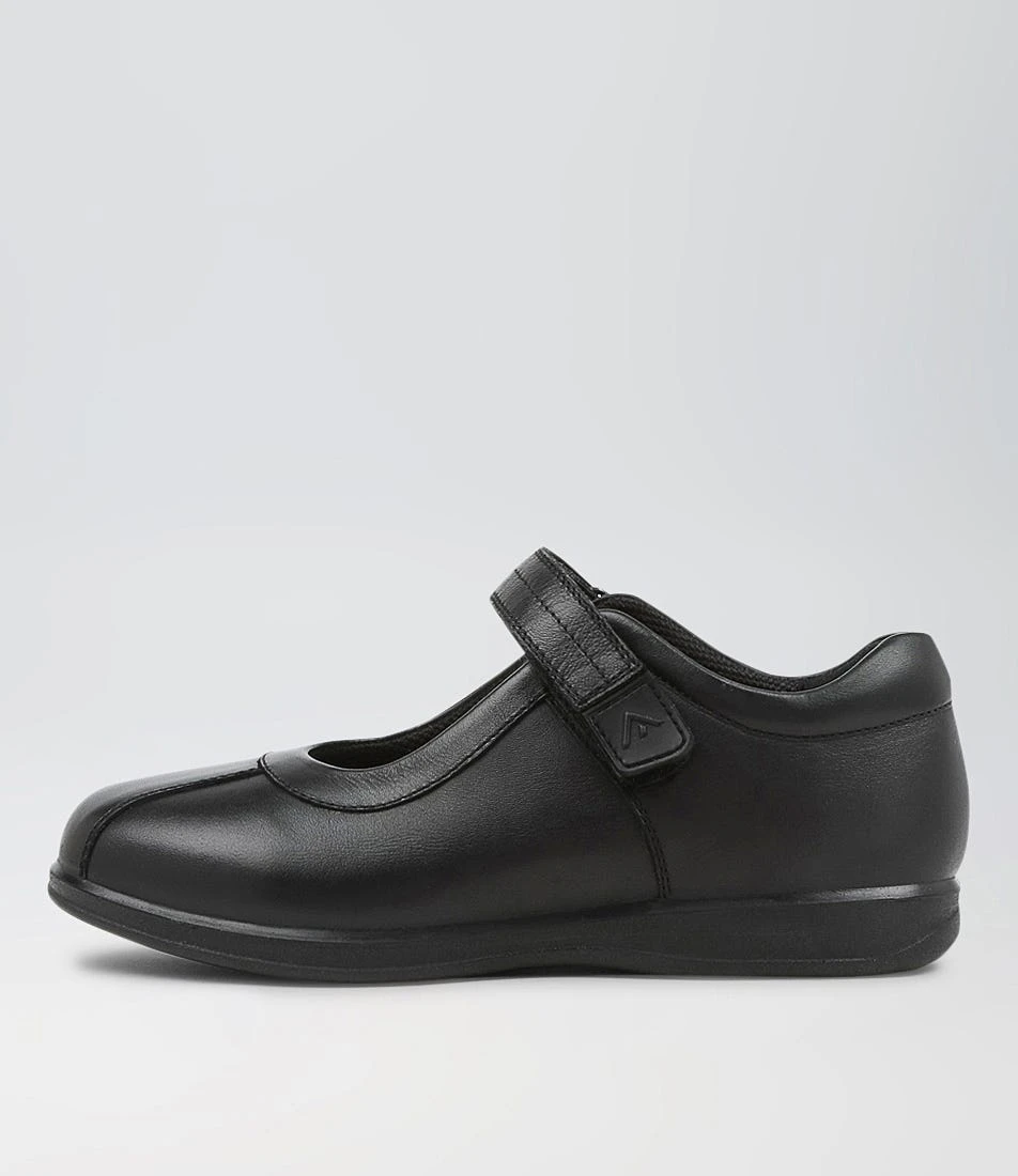 Sienna Jnr E Lol Black Leather Flat Shoes 3 Sienna Jnr E Lol Black Leather Flat Shoes