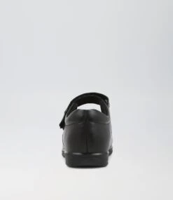 Sienna Jnr E Lol Black Leather Flat Shoes 10 Sienna Jnr E Lol Black Leather Flat Shoes -Lynx Shoes Shop CF11726BLALE 5