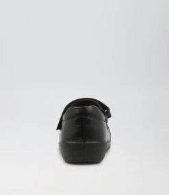 Kayley Jnr E Lol Black Leather Flat Shoes -Lynx Shoes Shop CF11728BLALE 5