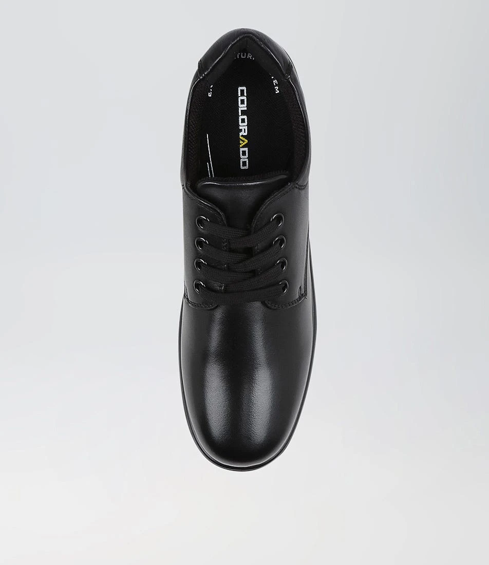 Maze Snr E Lace Black Leather Lace Up Flats 7 Maze Snr E Lace Black Leather Lace Up Flats - Image 5