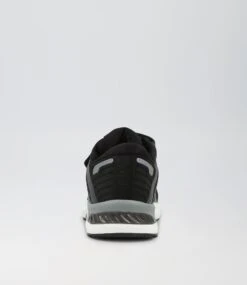 Compete Jnr Adj Black White Mesh Sneakers -Lynx Shoes Shop CF11736BCZAA 5