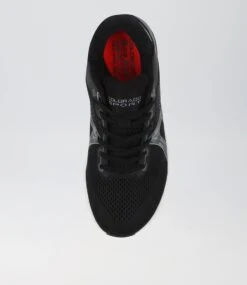 Compete Jnr Lace Black White Mesh Sneakers -Lynx Shoes Shop CF11737BCZAA 6