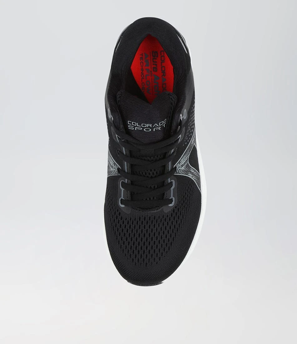 Compete Snr B Black White Mesh Sneakers 7 Compete Snr B Black White Mesh Sneakers - Image 5