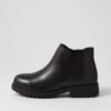 Amo Black Leather Ankle Boots -Lynx Shoes Shop CF11750BLALE 2