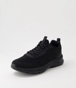 Curls Black Recycled Knit Sneakers -Lynx Shoes Shop CF11783B75O9 3