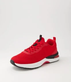 Curls Red Recycled Knit Sneakers -Lynx Shoes Shop CF11783REDO9 3