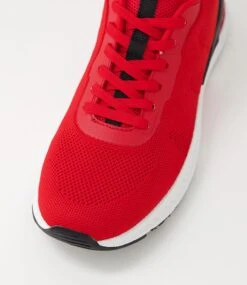 Curls Red Recycled Knit Sneakers -Lynx Shoes Shop CF11783REDO9 5