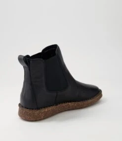 Demmy Black Leather Ankle Boots -Lynx Shoes Shop CF11785BLALE 4