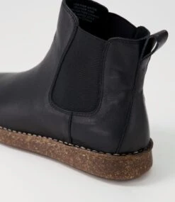 Demmy Black Leather Ankle Boots -Lynx Shoes Shop CF11785BLALE 6