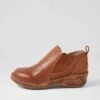 Noshow Dark Tan Leather Ankle Boots -Lynx Shoes Shop CF11801TAOLE 2