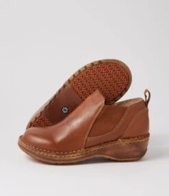 Noshow Dark Tan Leather Ankle Boots -Lynx Shoes Shop CF11801TAOLE 6