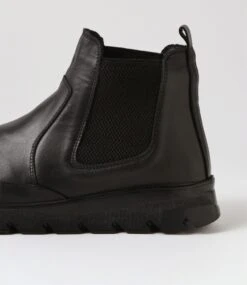 Aliza Black Leather Chelsea Boots -Lynx Shoes Shop CF11810BLALE 6