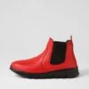 Aliza Red Leather Chelsea Boots -Lynx Shoes Shop CF11810REDLE 2