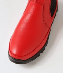 Aliza Red Leather Chelsea Boots -Lynx Shoes Shop CF11810REDLE 5