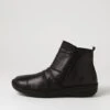 Injo Black Leather Ankle Boots -Lynx Shoes Shop CF11819BLALE 2