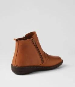 Injo Tan Leather Ankle Boots -Lynx Shoes Shop CF11819TANLE 4