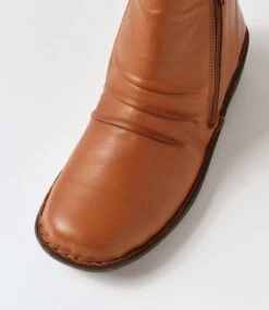 Injo Tan Leather Ankle Boots -Lynx Shoes Shop CF11819TANLE 5