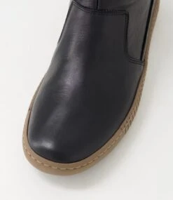 Rohni Black Leather Ankle Boots -Lynx Shoes Shop CF11831BLALE 5