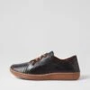 Meros Black Leather Flat Shoes -Lynx Shoes Shop CF11876BLALE 2