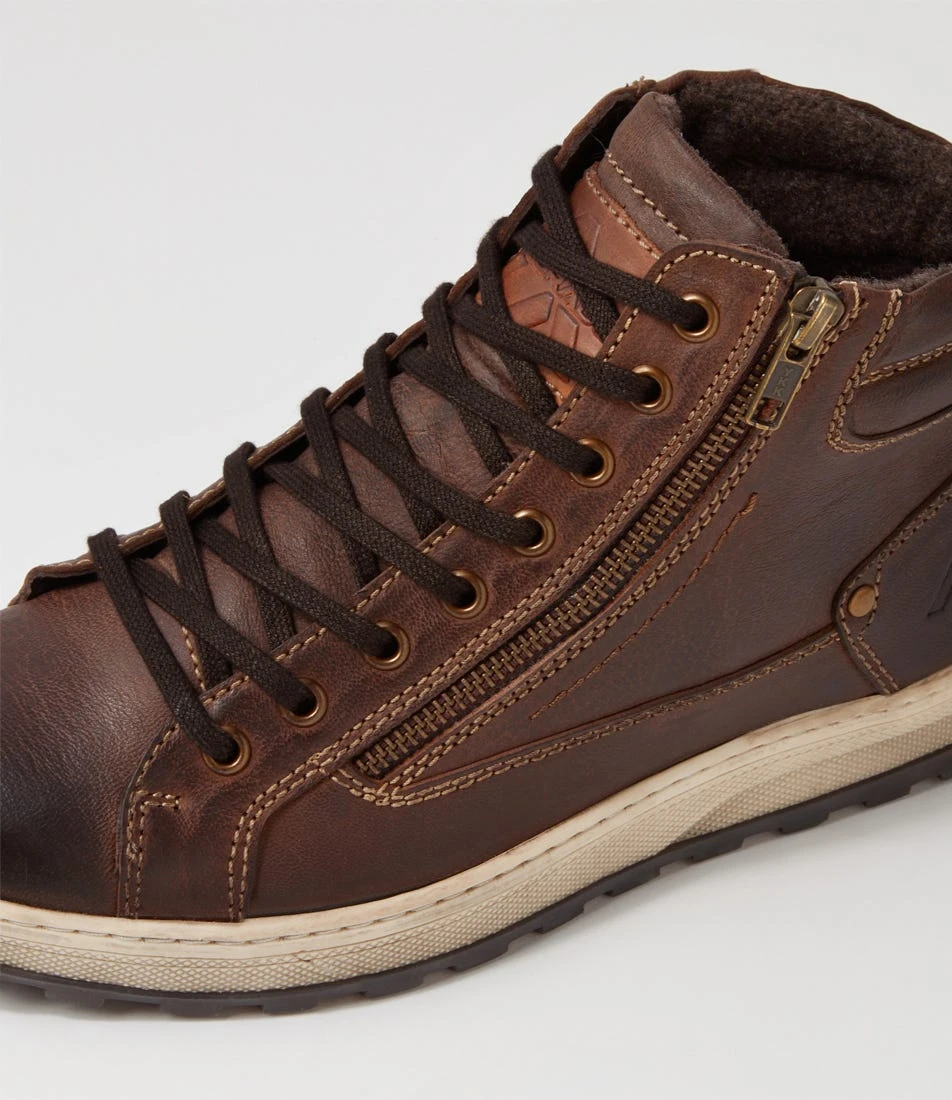 Preston Brown Pull Up Leather Hi Tops 7 Preston Brown Pull Up Leather Hi Tops - Image 5
