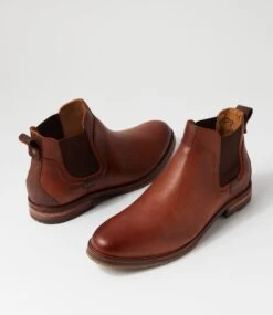 Brooklin 50 Brown Leather Chelsea Boots -Lynx Shoes Shop CF11886BROLE 6