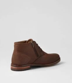 Brooklin 52 Brown Leather Lace Up Boots -Lynx Shoes Shop CF11887BROLE 4