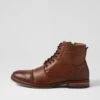 Brooklin 91 Dark Brown Leather Lace Up Boots